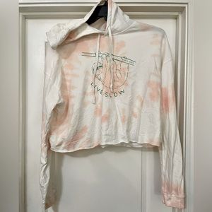 Like new/Never worn Pura Vida Cropped Sweatshirt
